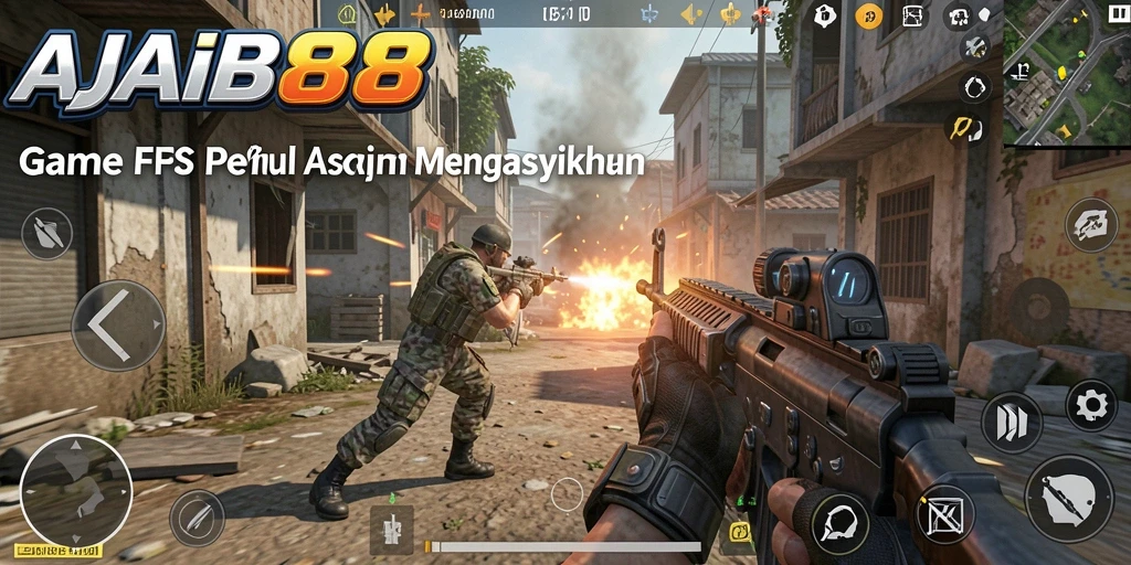 Tangkapan layar gameplay menampilkan aksi intens dalam AJAIB88.