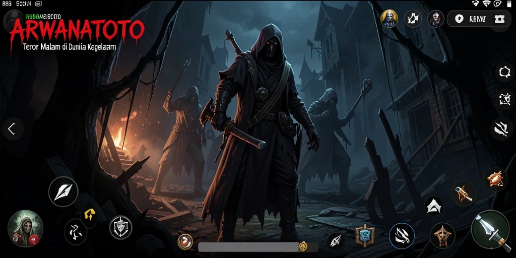 Gameplay ARWANATOTO yang mencekam dan penuh ketegangan.