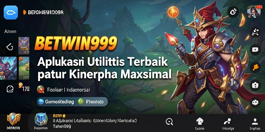 Tampilan antarmuka aplikasi BETWIN999 yang sederhana dan user-friendly.