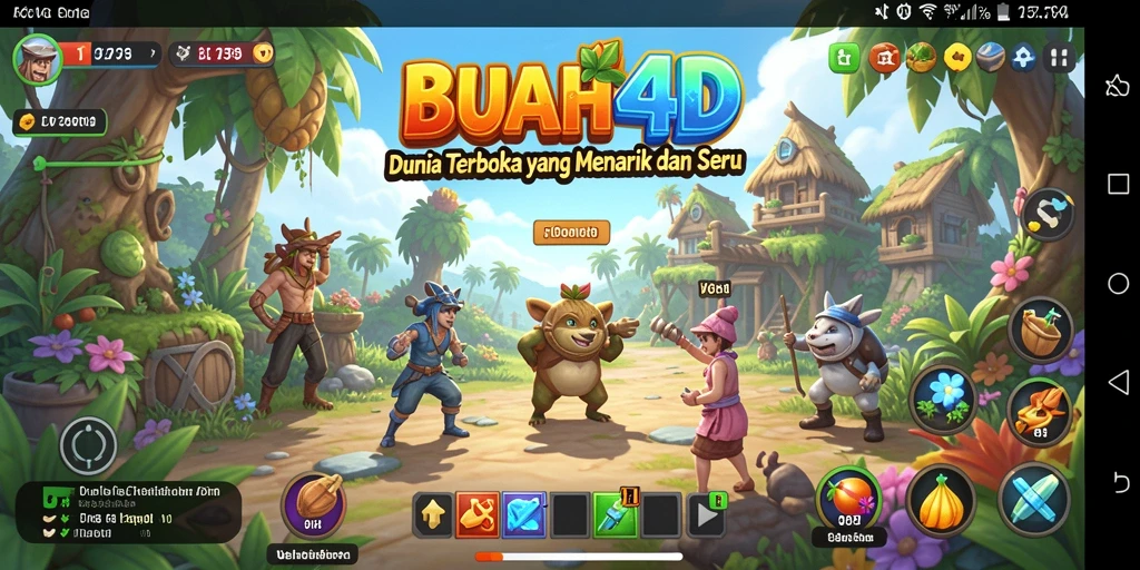 Tampilan gameplay BUAH4D yang menakjubkan di dunia terbuka.