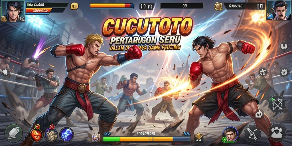 Tampilan seru gameplay CUCUTOTO dalam momen pertarungan.
