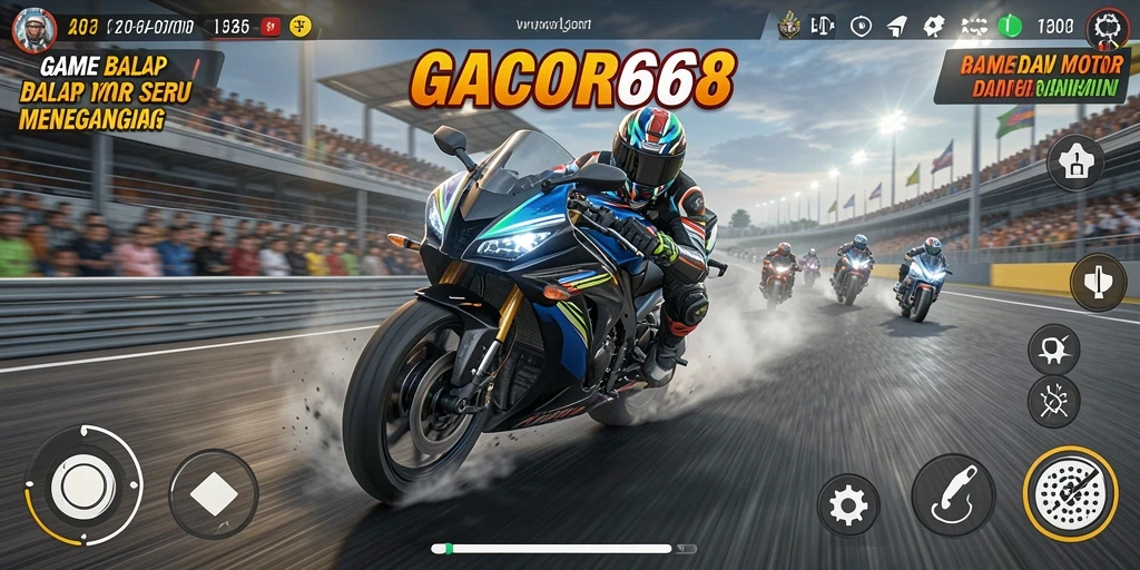 Gameplay seru balap motor di GACOR668.