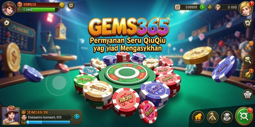 Tampilan gameplay seru dalam GEMS365 QiuQiu.