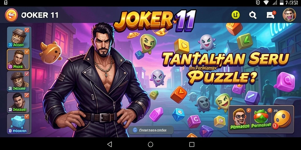 Screenshot gameplay <strong>JOKER11</strong> menampilkan keseruan teka-teki yang menarik.