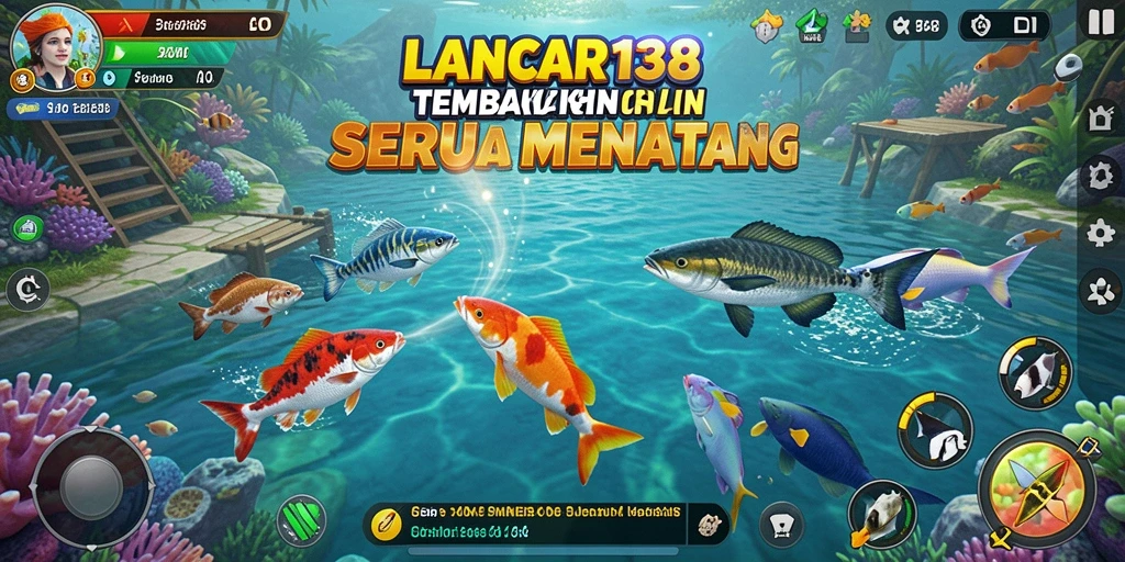 Screenshot LANCAR138 menampilkan aksi seru menembak ikan.