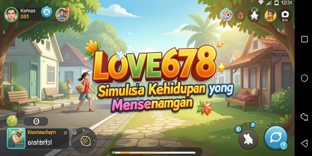 Tangkapan layar utama LOVE678 menampilkan dunia gaming Simulation yang kaya dan berwarna.