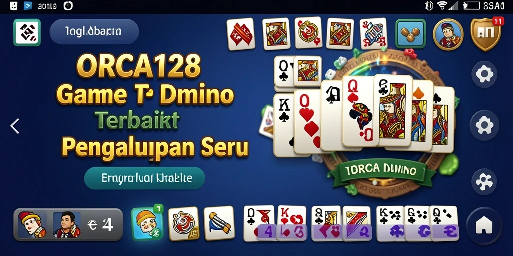 Tampilan gameplay ORCA128 dengan grafis Domino yang menarik.