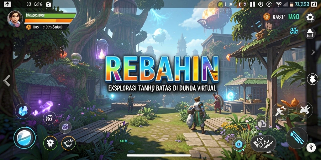 Tampilan gameplay REBAHIN yang memukau dan penuh petualangan Open World.
