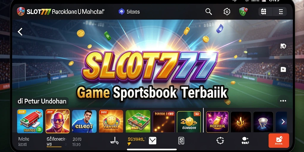 Tampilan screenshot SLOT777 yang menampilkan keseruan taruhan olahraga.