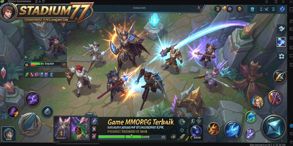 Tampilan gameplay seru di STADIUM77 yang penuh aksi.