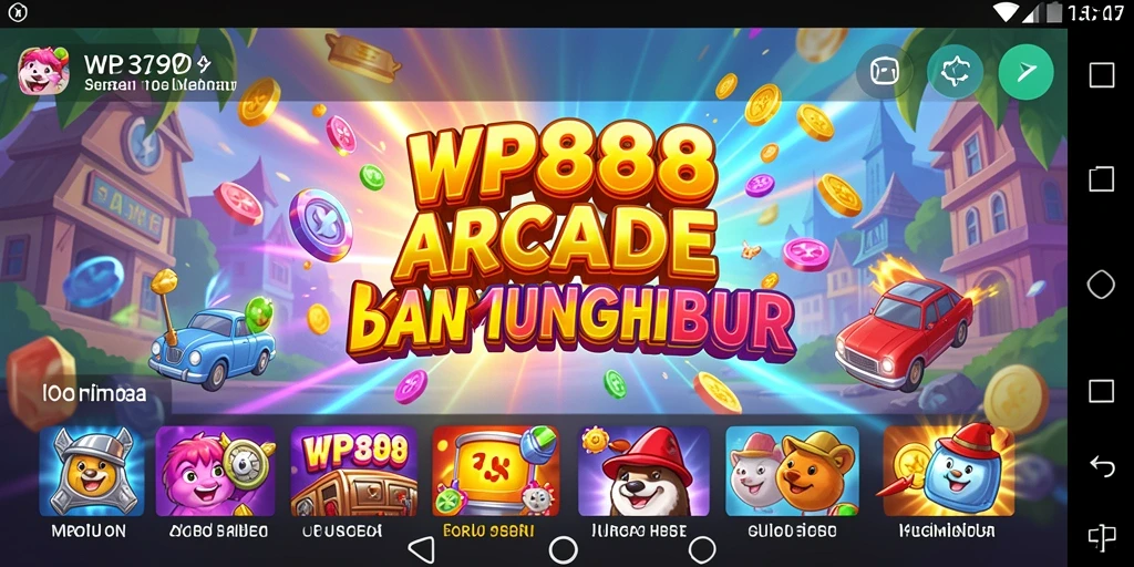 Screenshot gameplay WP888 menampilkan aksi seru dalam permainan arcade.